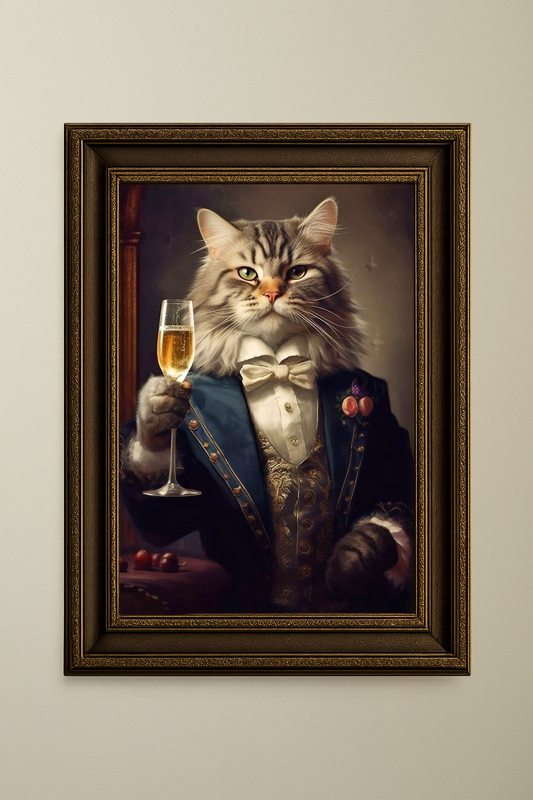 The Aristocat - Cat Pet Portrait
