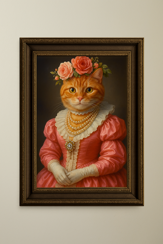 Lady Rosiepaw - Cat Pet Portrait