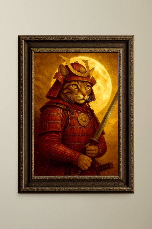 The Samurai - Cat Pet Portrait