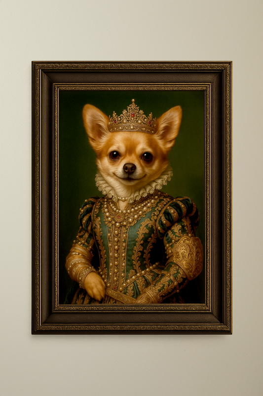 The Queen – Dog Pet Portrait