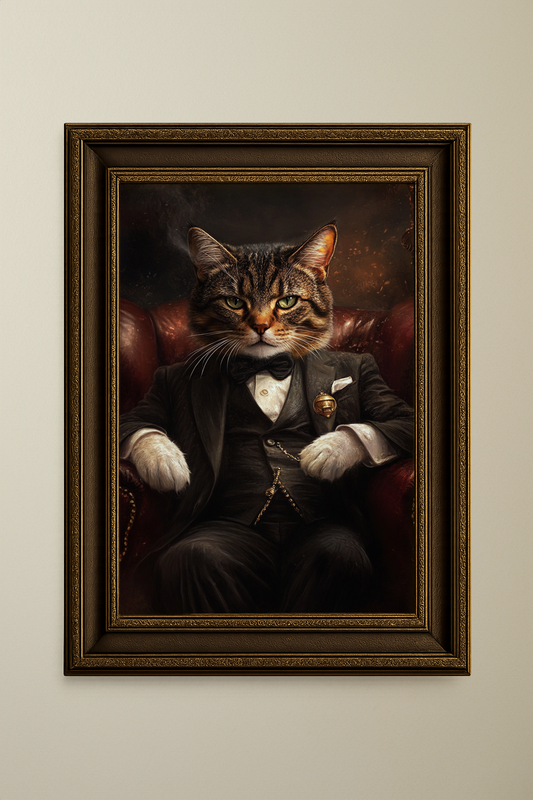 The Godfather - Cat Pet Portrait